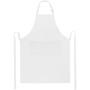 Andrea schort van 240 g/m² met verstelbare nekband - Wit